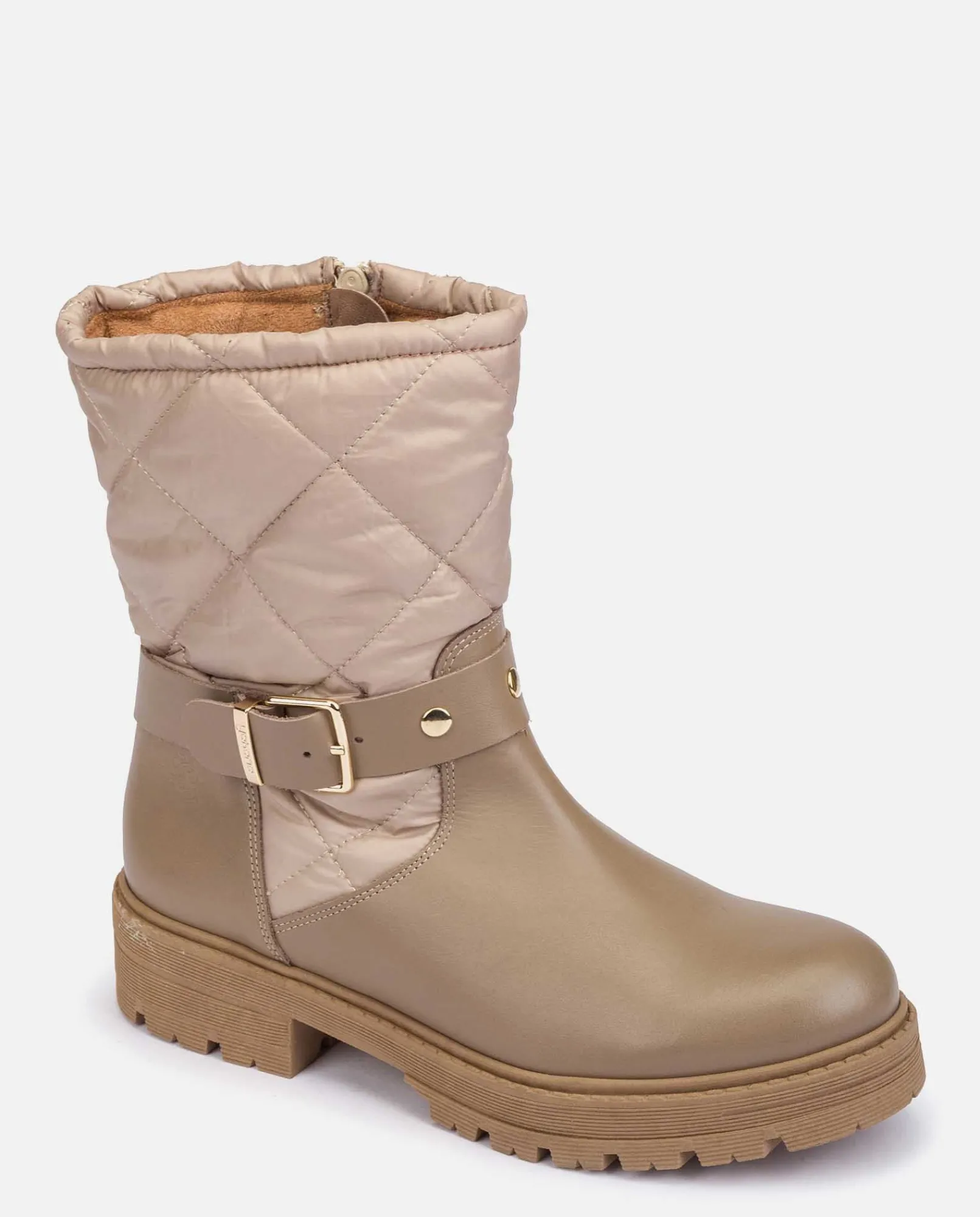 botte__cheville_plate_ber_1.webp Yokono Bottines | Botte à Cheville Plate BERNA-003 Beige