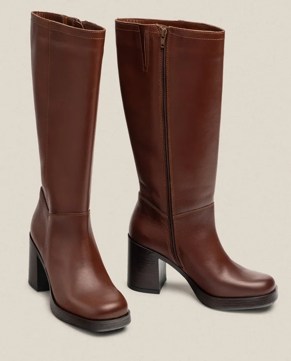 Yokono Bottes | Botte à Talon KOLIN-008 Marron