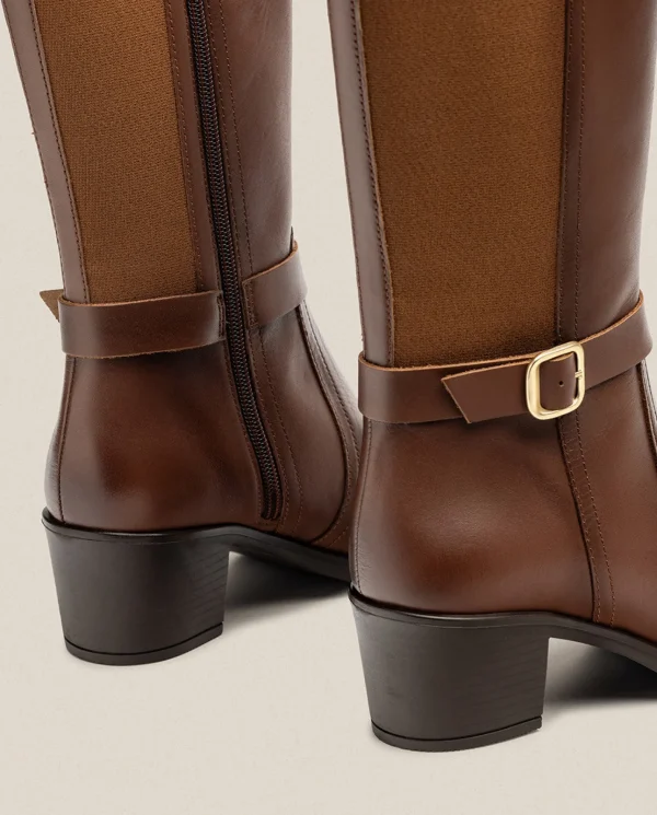 Yokono Bottes | Botte à Talon LILLE-015 Marron