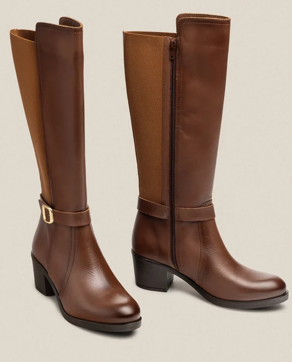 Yokono Bottes | Botte à Talon LILLE-015 Marron