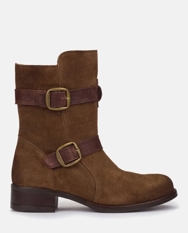 Yokono Bottines | Botte Plate MONS-003 Marron