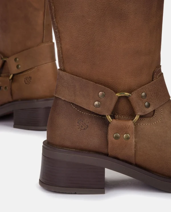 Yokono Bottes | Botte Plate SPA-003 Marron