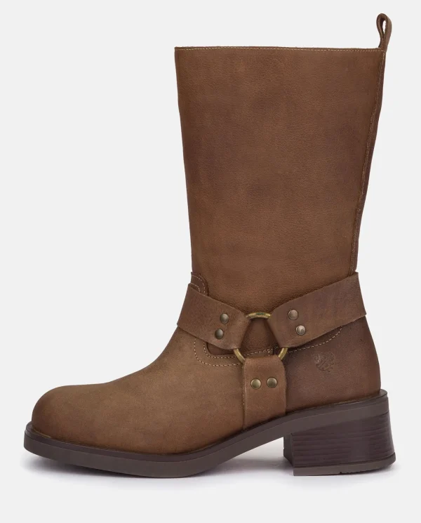 Yokono Bottes | Botte Plate SPA-003 Marron