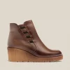 Yokono Bottines | Bottine à Talon Compensée MADONA-006 Marron