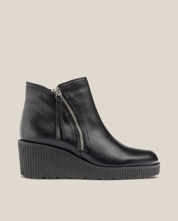 Yokono Bottines | Bottine à Talon Compensée MADONA-007 Noir