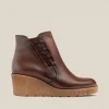 Yokono Bottines | Bottine à Talon Compensée MADONA-006 Marron