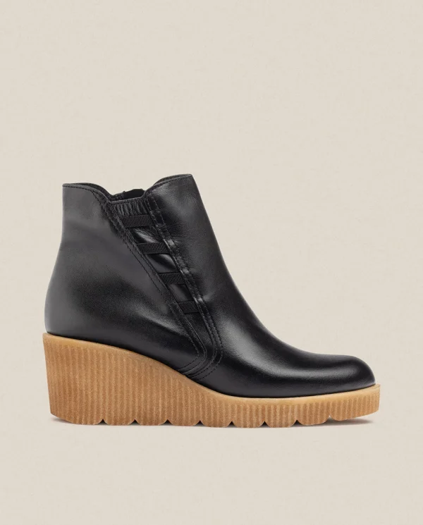 Yokono Bottines | Bottine à Talon Compensée MADONA-006 Noir