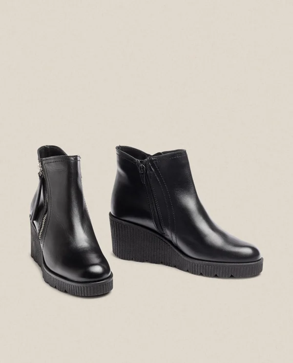 Yokono Bottines | Bottine à Talon Compensée MADONA-007 Noir
