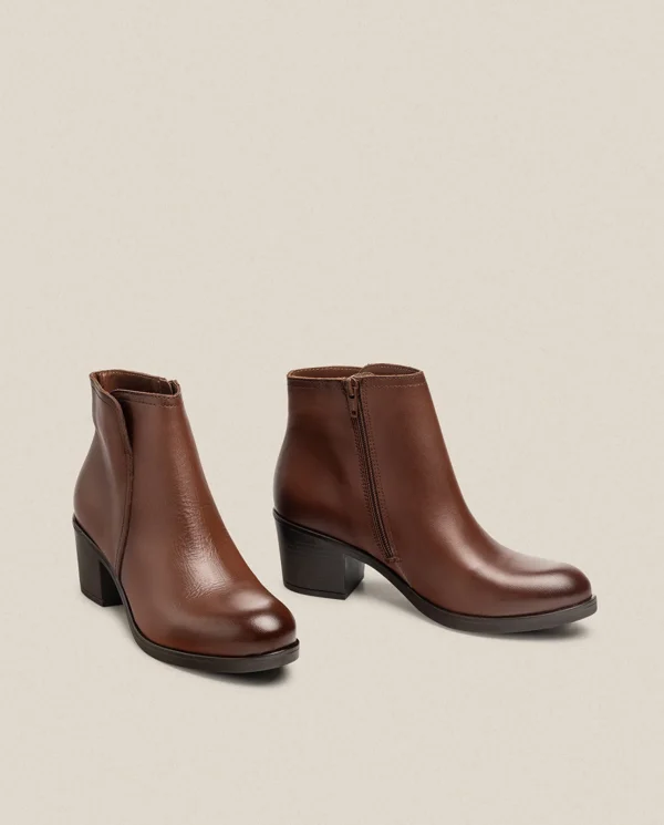 Yokono Bottines | Bottine à Talon LILLE-016 Marron