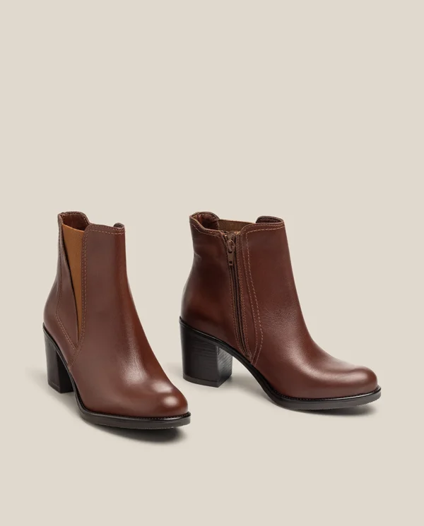 Yokono Bottines | Bottine à Talon ORNE-002 Marron