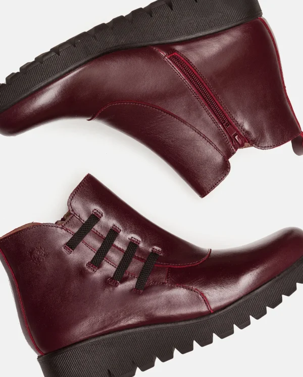 Yokono Bottines | Bottine Plate ATENAS-033 Bordeaux