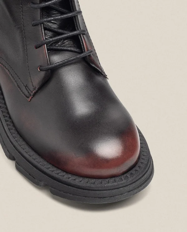 Yokono Bottines | Bottine Plate ELZE-003 Bordeaux