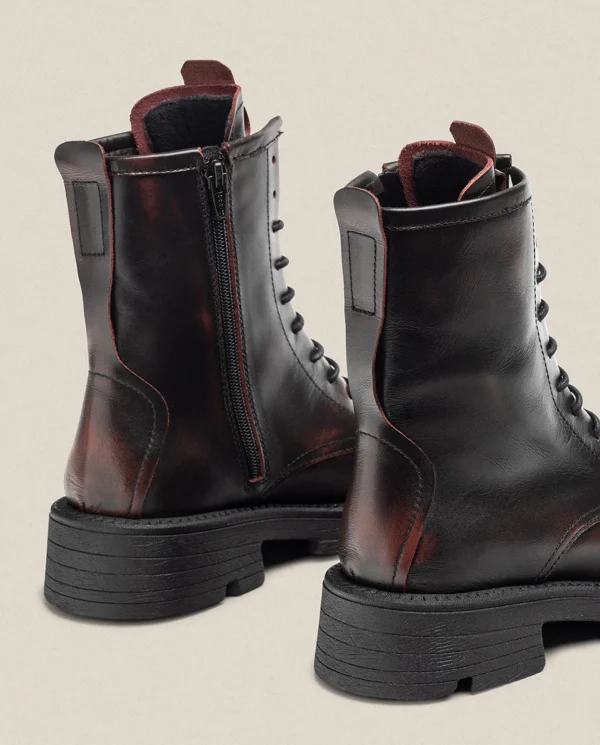 Yokono Bottines | Bottine Plate ELZE-003 Bordeaux
