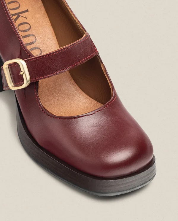 Yokono Chaussures | Chaussure à Talon KOLIN-010 Bordeaux