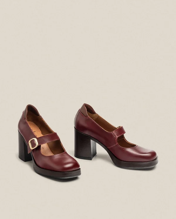 Yokono Chaussures | Chaussure à Talon KOLIN-010 Bordeaux