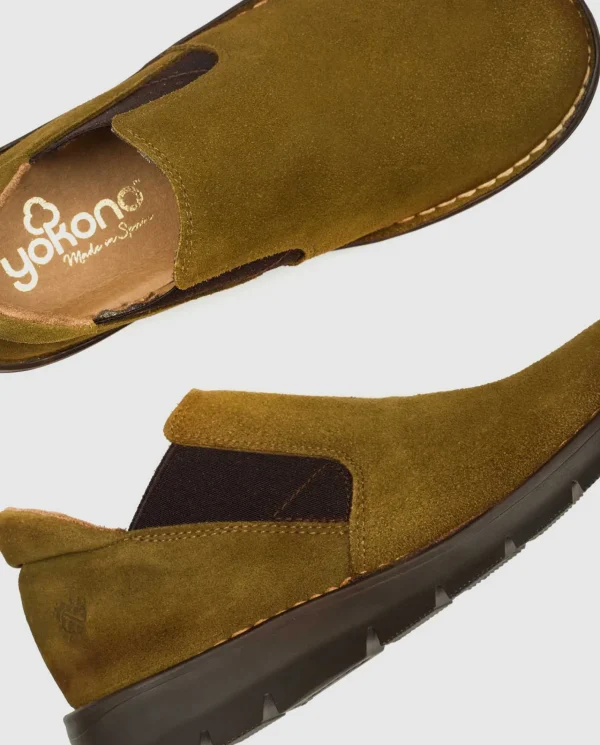 Yokono Chaussures | Chaussure Compensée Lyon 003 Vert