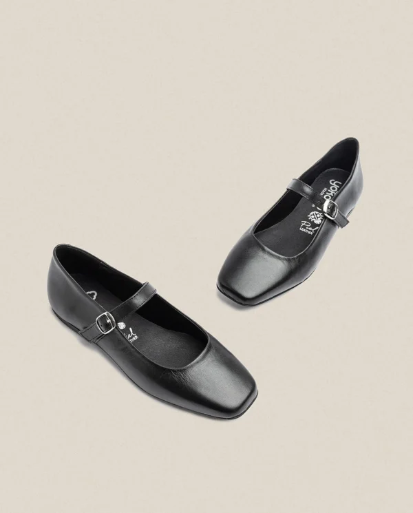 Yokono Ballerines | Chaussures | Chaussure Plate LENNA-001 Noir