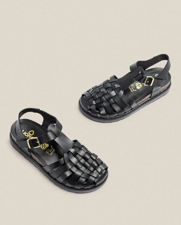 Yokono Sandales À Plateforme | Platform Sandal TUNEZ-017 Black