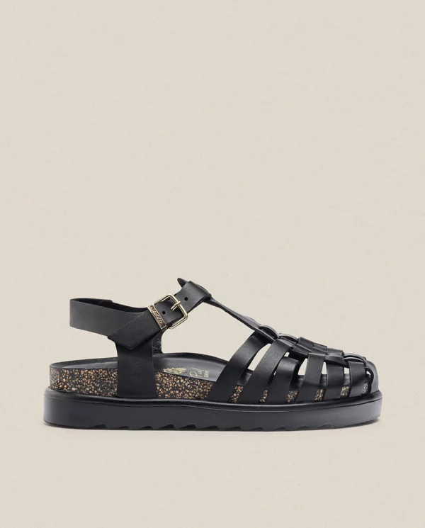 Yokono Sandales À Plateforme | Platform Sandal TUNEZ-017 Black