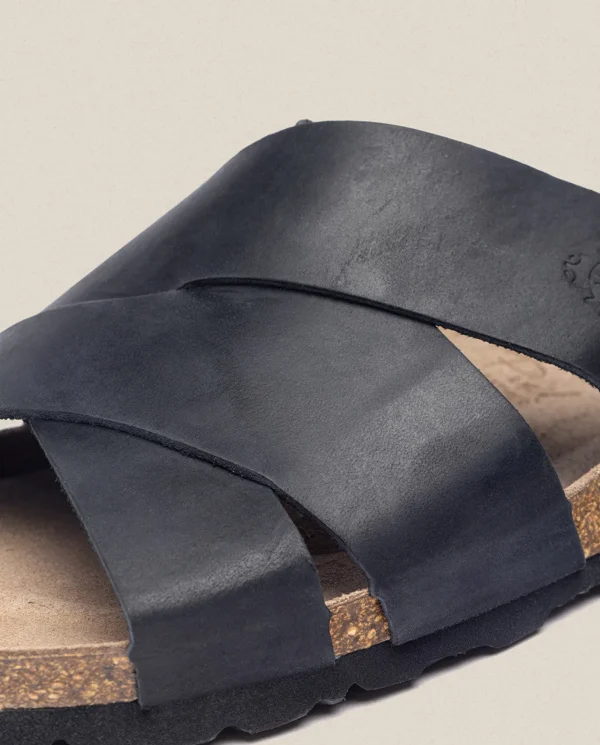 Homme Yokono Sandales | Sandalia Plana Macam 217 Negro