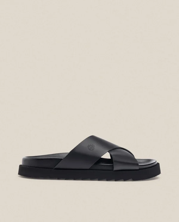 Homme Yokono Sandales | Sandalia Plana Man 003 Negro