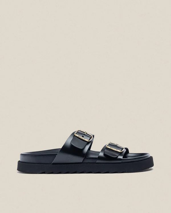 Homme Yokono Sandales | Sandalia Plana Man 001 Negro