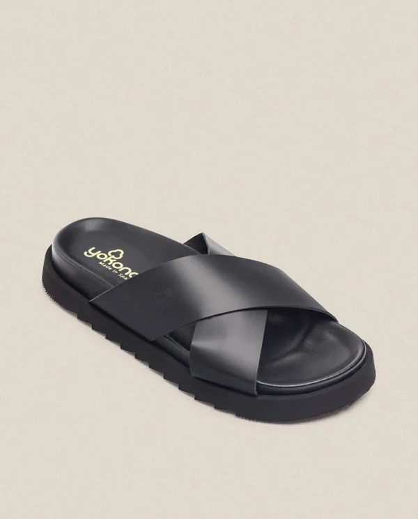 Homme Yokono Sandales | Sandalia Plana Man 003 Negro