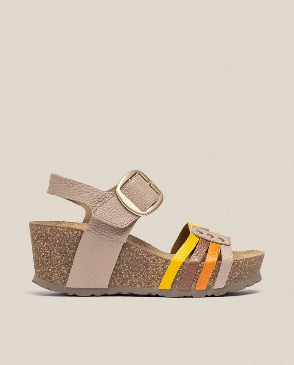 Yokono Sandales À Semelles Compensées | Wedge Sandal BARI 304 Beige