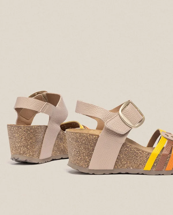 Yokono Sandales À Semelles Compensées | Wedge Sandal BARI 304 Beige