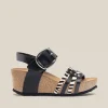 Yokono Sandales À Semelles Compensées | Wedge Sandal BARI 304 Black