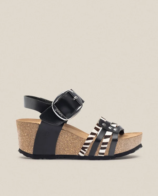 Yokono Sandales À Semelles Compensées | Wedge Sandal BARI 304 Black