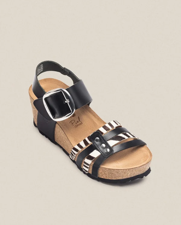 Yokono Sandales À Semelles Compensées | Wedge Sandal BARI 304 Black