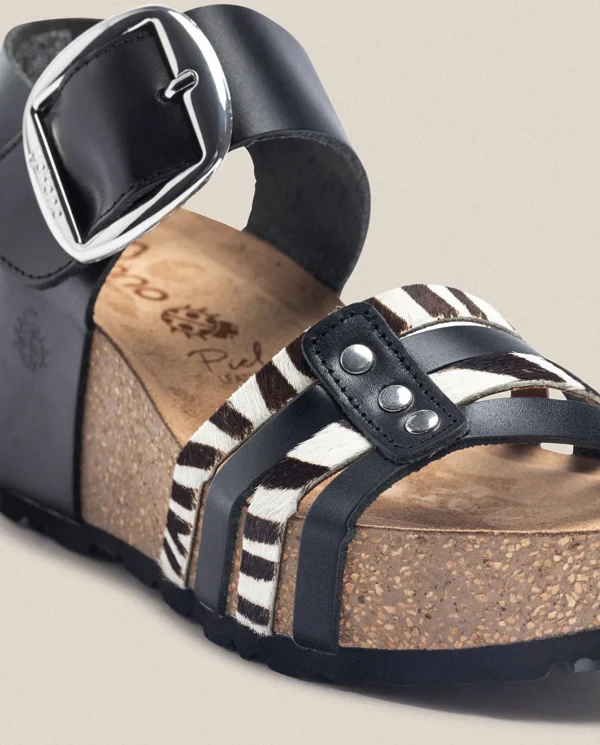 Yokono Sandales À Semelles Compensées | Wedge Sandal BARI 304 Black